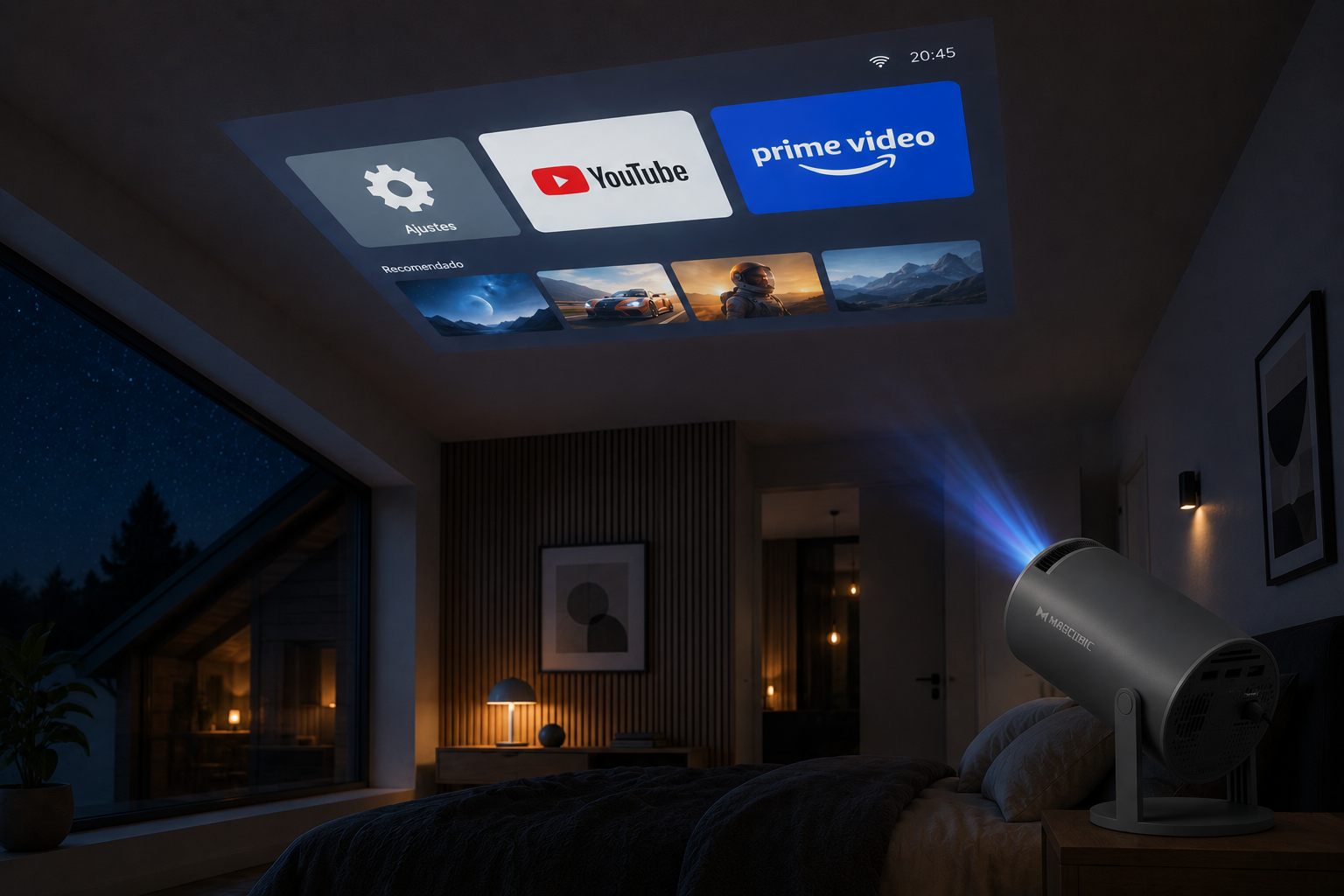 Magcubic HY300 Pro Portable Projector - Android, WiFi, 290 ANSI