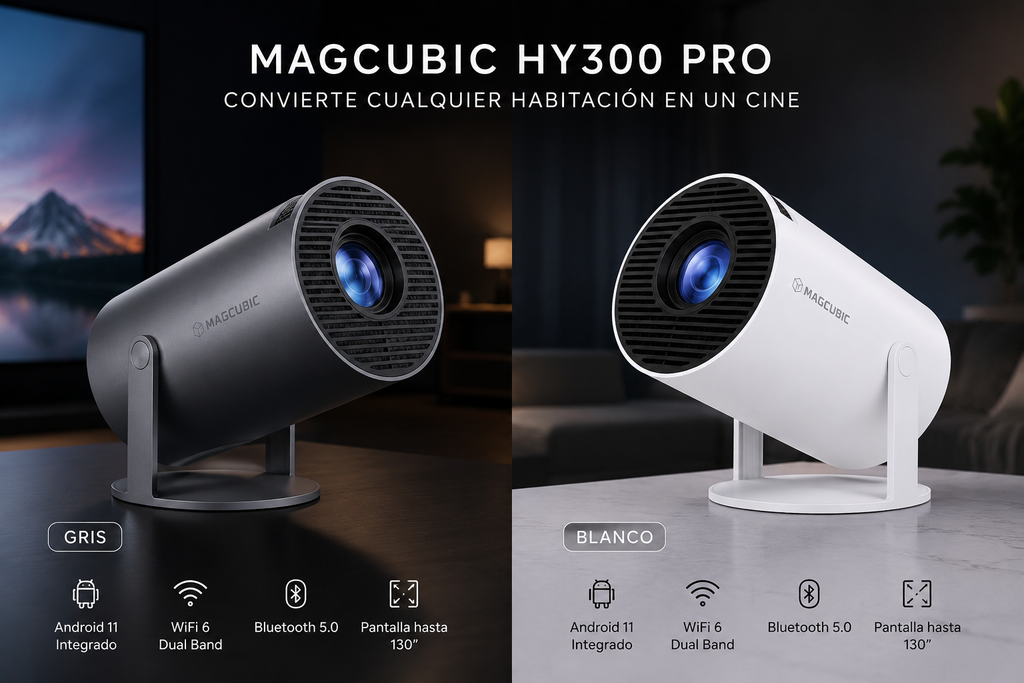 Magcubic HY300 Pro Portable Projector - Android, WiFi, 290 ANSI